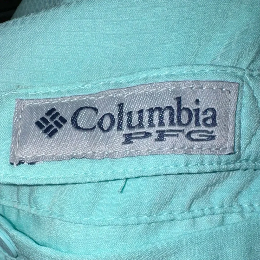 Columbia PFG Omni Shade Short Sleeve Vented Green Fishing Shirt Size X-Large‎